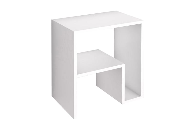 Malem Sidobord 52 cm 2 Hyllor - Vit - Möbler - Bord & matgrupper - Avlastningsbord - Lampbord