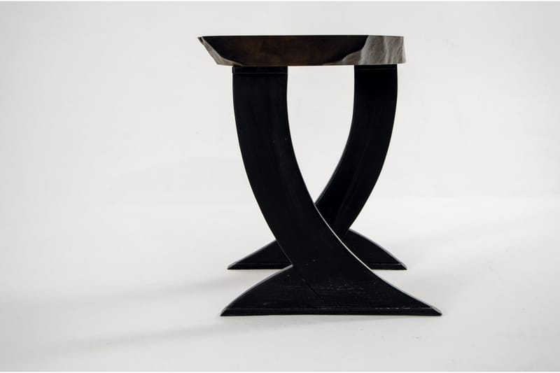Massive Design Sidobord 52 cm - Valnöt - Lampbord - Brickbord & småbord