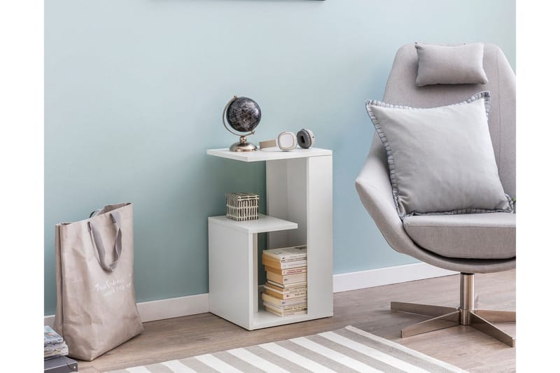 Melindy Sidobord 35 cm - Vit - Möbler - Bord & matgrupper - Avlastningsbord - Lampbord