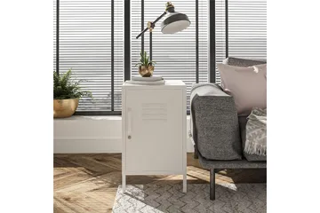 Mission District Sidobord 38x40 cm Vit - Dorel Home - Möbler - Bord & matgrupper - Avlastningsbord - Lampbord