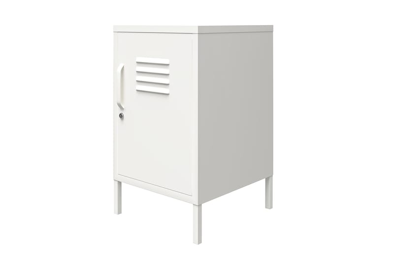 Mission District Sidobord 38x40 cm Vit - Dorel Home - Möbler - Bord & matgrupper - Avlastningsbord - Lampbord