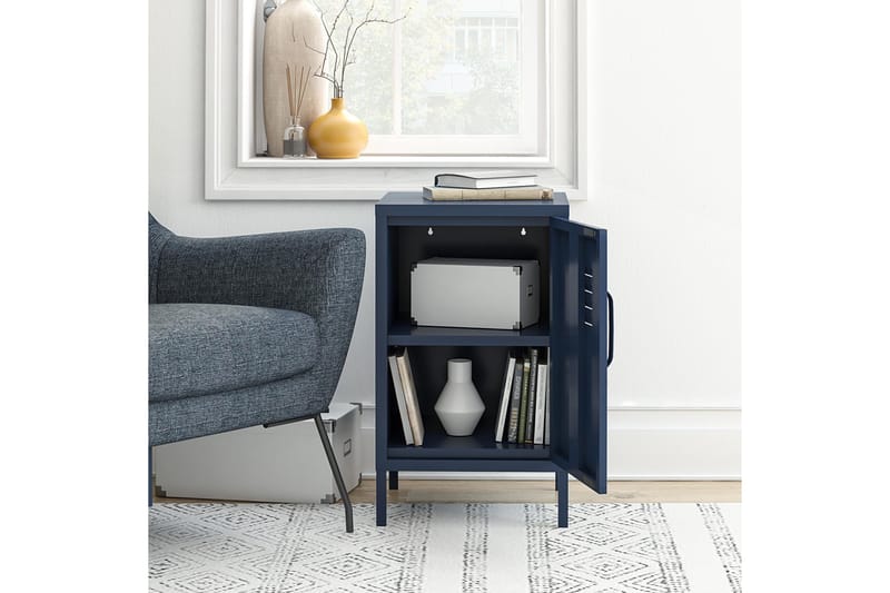 Moon Phases Sidobord 38x40 cm Blå - Dorel Home - Möbler - Bord & matgrupper - Avlastningsbord - Lampbord