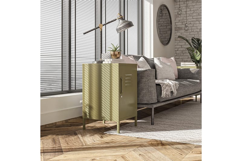 Moriah Sidobord 38x40 cm Olivgrön - Dorel Home - Möbler - Bord & matgrupper - Avlastningsbord - Lampbord