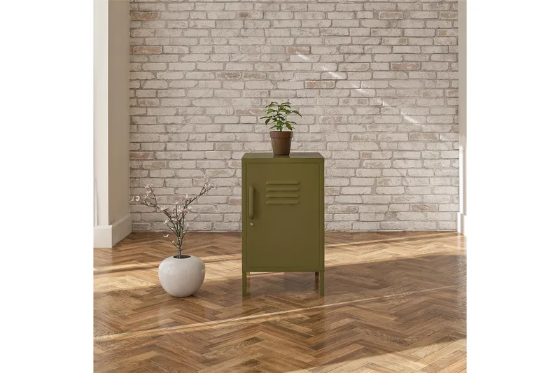 Moriah Sidobord 38x40 cm Olivgrön - Dorel Home - Möbler - Bord & matgrupper - Avlastningsbord - Lampbord