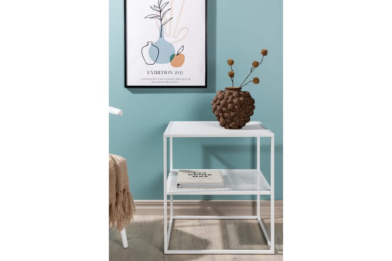Netz Sidobord 55 cm - Vit - Möbler - Bord & matgrupper - Avlastningsbord - Lampbord