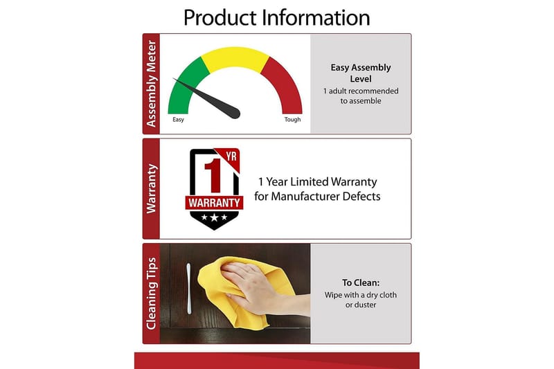 Owen Sidobord 50 cm Brun - Dorel Home - Möbler - Bord & matgrupper - Avlastningsbord - Lampbord