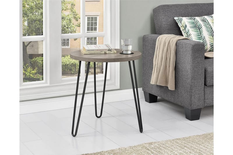 Owen Sidobord 50 cm Grå - Dorel Home - Möbler - Bord & matgrupper - Avlastningsbord - Lampbord