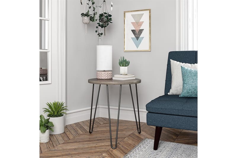 Owen Sidobord 50 cm Grå - Dorel Home - Möbler - Bord & matgrupper - Avlastningsbord - Lampbord