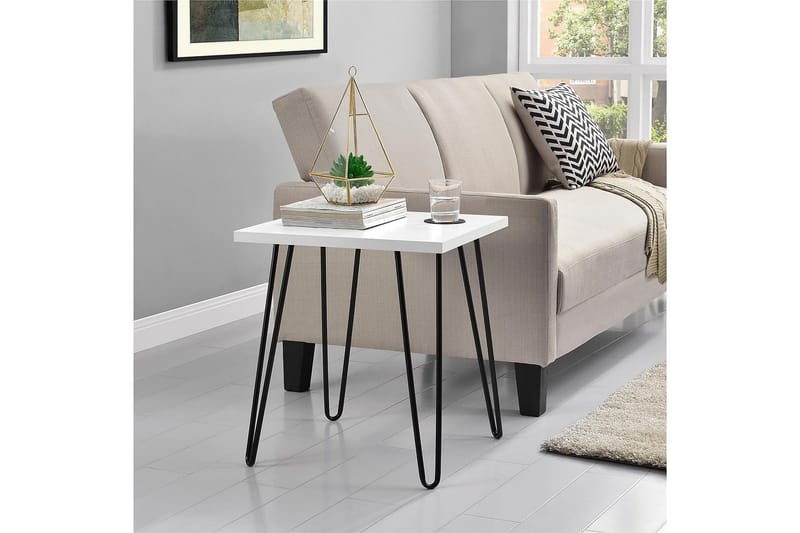 Owen Sidobord 50 cm Vit - Dorel Home - Möbler - Bord & matgrupper - Avlastningsbord - Lampbord