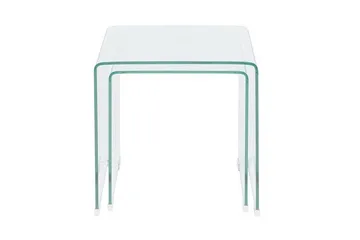 Prestina Sidobord 2-Pack - Transparent - Möbler - Bord & matgrupper - Avlastningsbord - Lampbord
