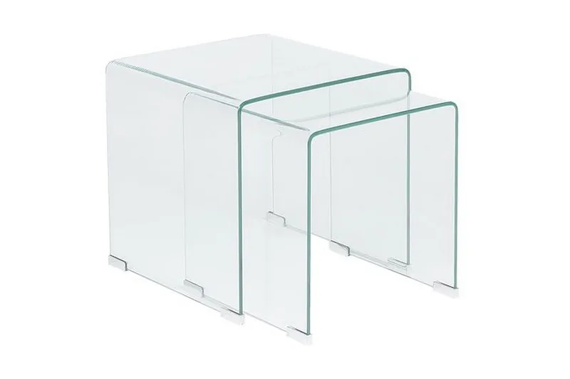Prestina Sidobord 2-Pack - Transparent - Möbler - Bord & matgrupper - Avlastningsbord - Lampbord