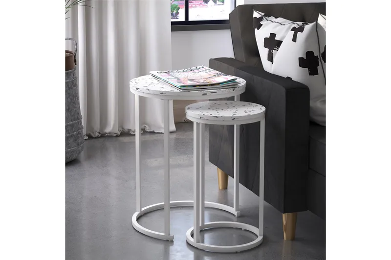 Revazi Sidobord - Terrazzo - Möbler - Bord & matgrupper - Avlastningsbord - Lampbord