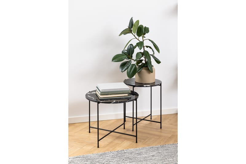 Sakchan Sidobord 42 cm Rund - Svart - Möbler - Bord & matgrupper - Avlastningsbord - Lampbord