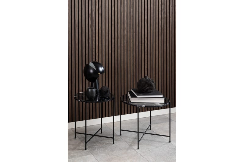 Sakchan Sidobord 42 cm Rund - Svart - Möbler - Bord & matgrupper - Avlastningsbord - Lampbord