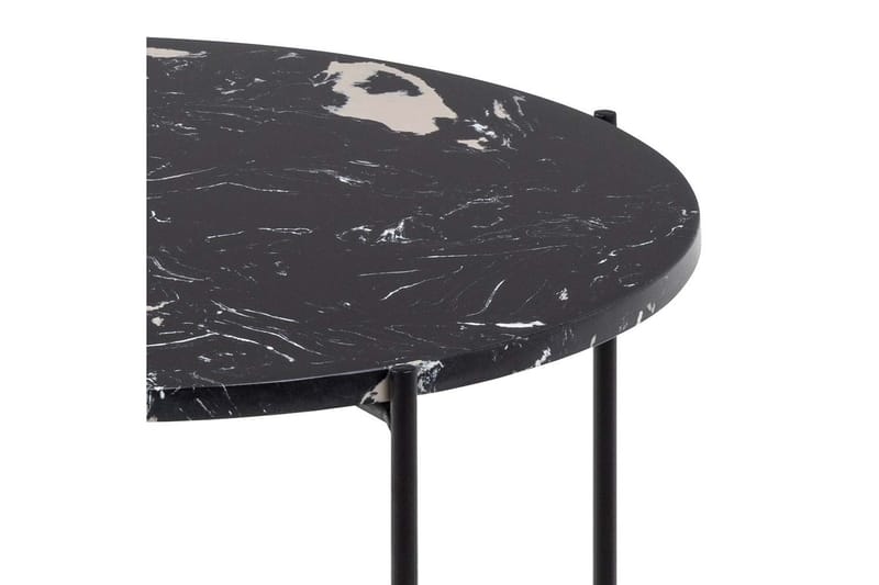 Sakchan Sidobord 52 cm Rund - Svart - Möbler - Bord & matgrupper - Avlastningsbord - Lampbord
