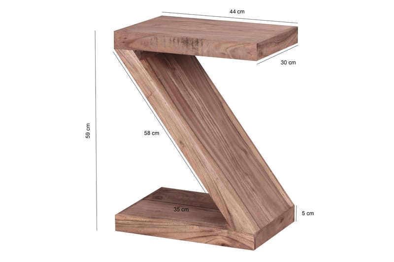 Schnurer Sidobord 44 cm - Trä/natur - Möbler - Bord & matgrupper - Avlastningsbord - Lampbord