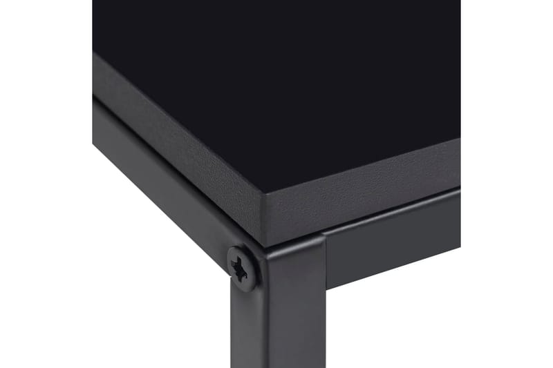Sidobord 2 st svart stål - Svart - Lampbord - Brickbord & småbord