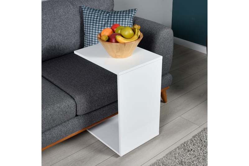 Sidobord 35 cm - Vit - Möbler - Bord & matgrupper - Avlastningsbord - Lampbord