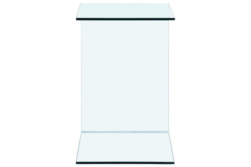 Sidobord 40x40x60 cm härdat glas - Transparent - Möbler - Bord & matgrupper - Avlastningsbord - Lampbord