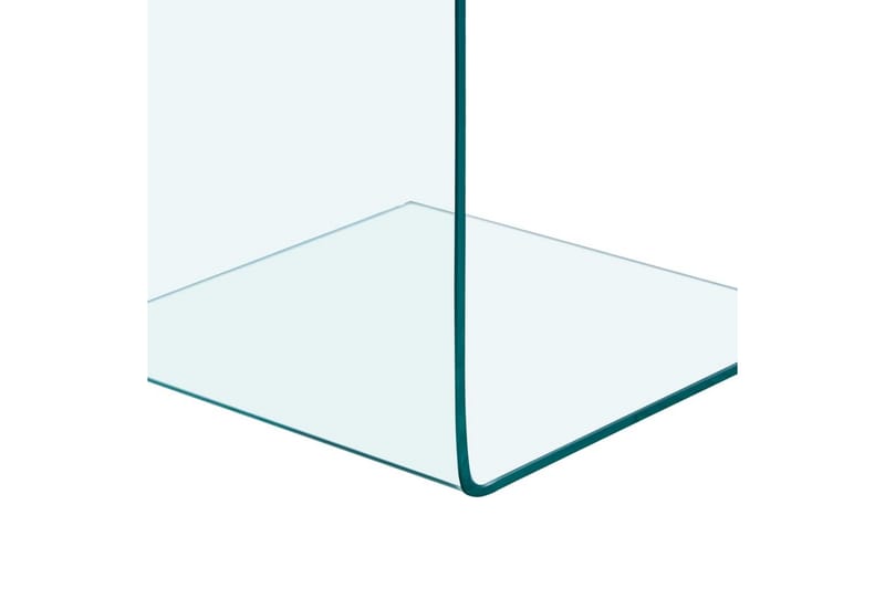 Sidobord 40x40x60 cm härdat glas - Transparent - Lampbord - Brickbord & småbord