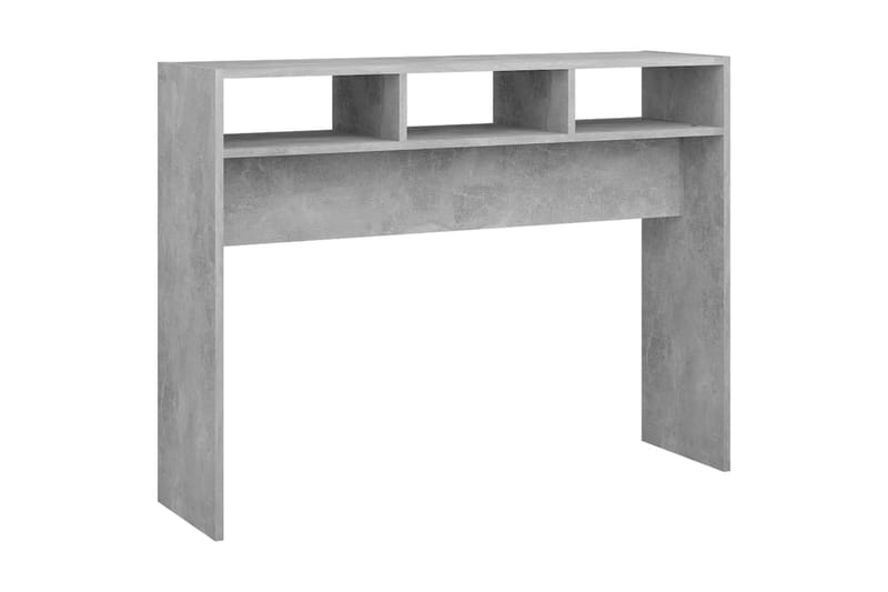 Sidobord betonggrå 105x30x80 cm spånskiva - Grå - Lampbord - Brickbord & småbord