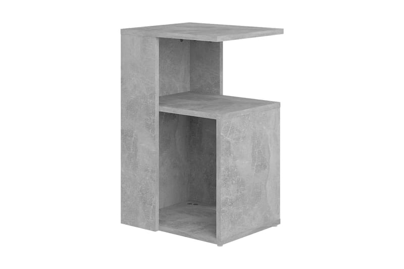 Sidobord betonggrå 36x30x56 cm spånskiva - Grå - Lampbord - Brickbord & småbord