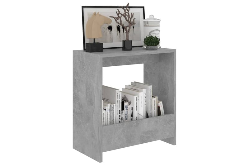 Sidobord betonggrå 50x26x50 cm spånskiva - Grå - Lampbord - Brickbord & småbord