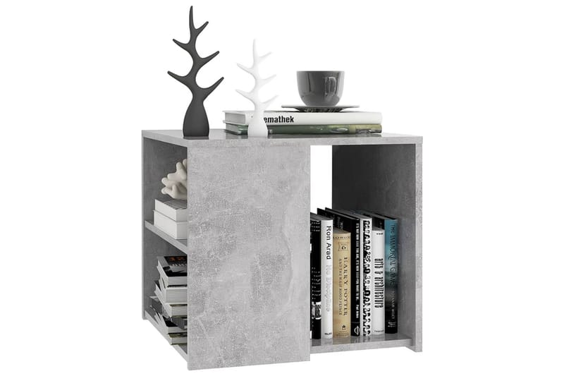 Sidobord betonggrå 50x50x45 cm spånskiva - Grå - Möbler - Bord & matgrupper - Avlastningsbord - Lampbord