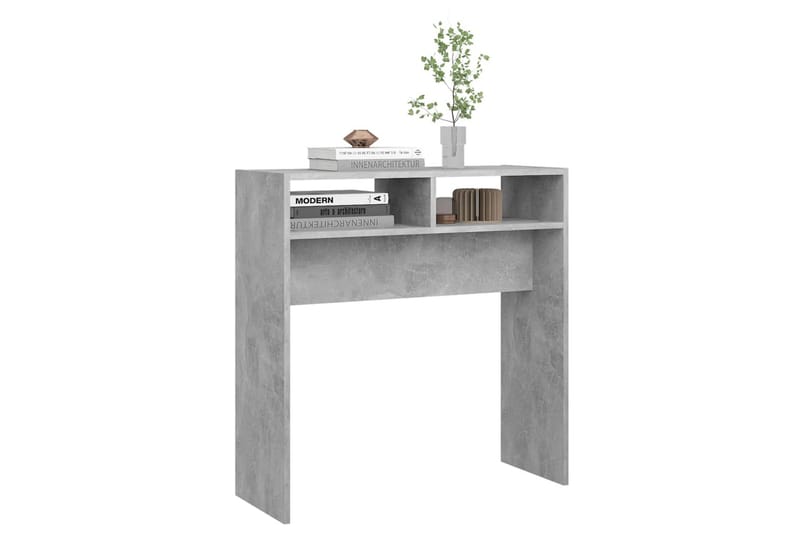 Sidobord betonggrå 78x30x80 cm spånskiva - Grå - Möbler - Bord & matgrupper - Avlastningsbord - Lampbord