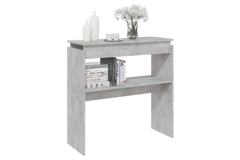 Sidobord betonggrå 80x30x80 cm spånskiva - Grå - Möbler - Bord & matgrupper - Avlastningsbord - Lampbord