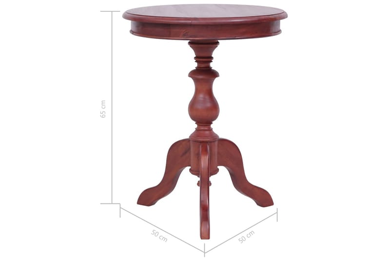 Sidobord brun 50x50x65 cm massiv mahogny - Brun - Möbler - Bord & matgrupper - Avlastningsbord - Lampbord