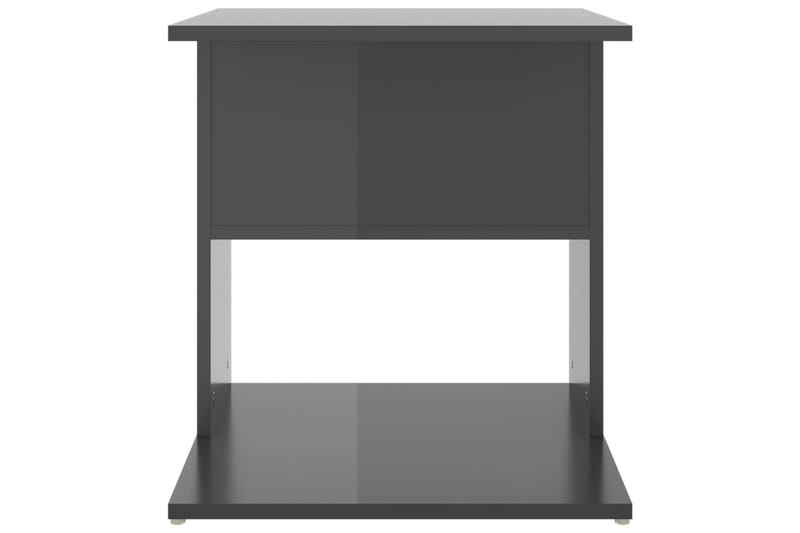 Sidobord grå högglans 45x45x48 cm spånskiva - Grå - Möbler - Bord & matgrupper - Avlastningsbord - Lampbord