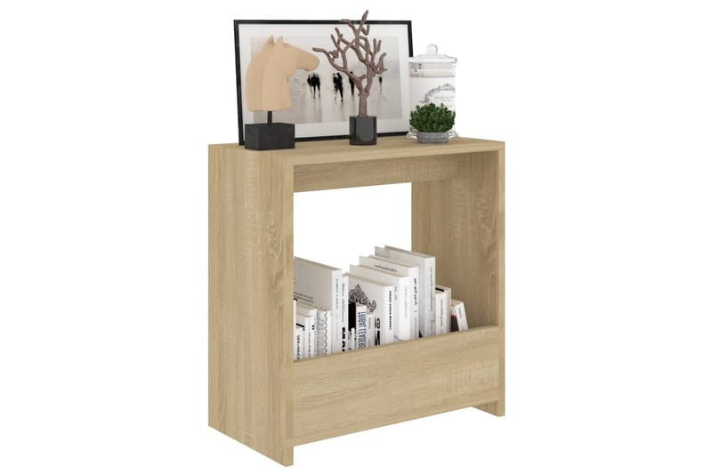Sidobord sonoma-ek 50x26x50 cm spånskiva - Brun - Möbler - Bord & matgrupper - Avlastningsbord - Lampbord
