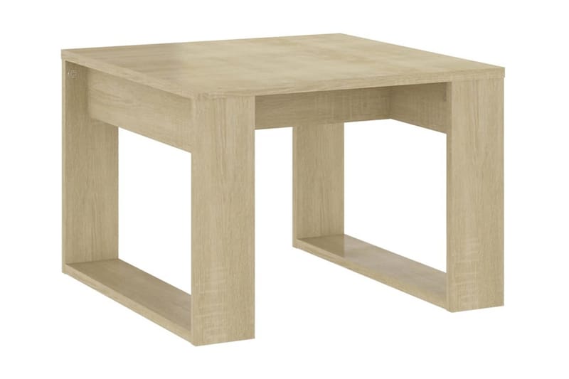 Sidobord sonoma-ek 50x50x35 cm spånskiva - Brun - Möbler - Bord & matgrupper - Avlastningsbord - Lampbord