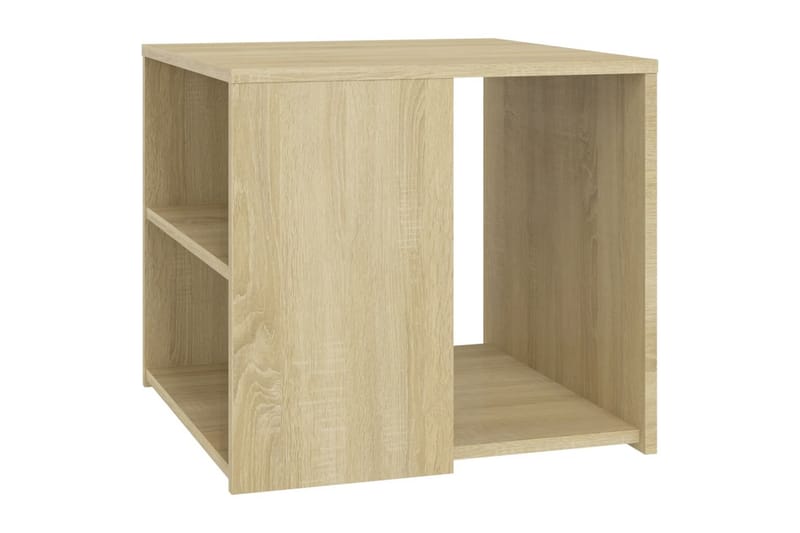 Sidobord sonoma-ek 50x50x45 cm spånskiva - Brun - Möbler - Bord & matgrupper - Avlastningsbord - Lampbord