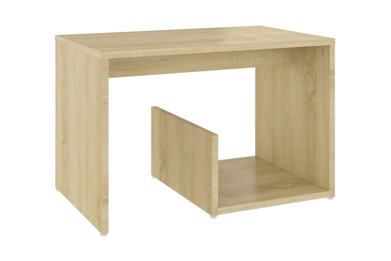 Sidobord sonoma-ek 59x36x38 cm spånskiva - Brun - Möbler - Bord & matgrupper - Avlastningsbord - Lampbord