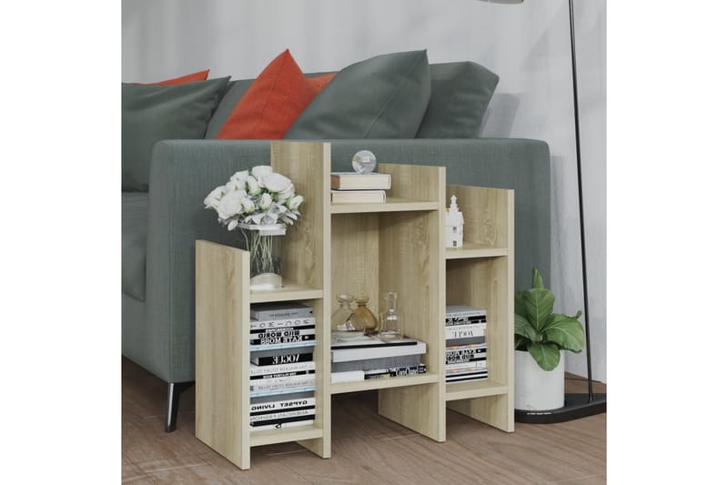 Sidobord sonoma-ek 60x26x60 cm spånskiva - Brun - Möbler - Bord & matgrupper - Avlastningsbord - Lampbord