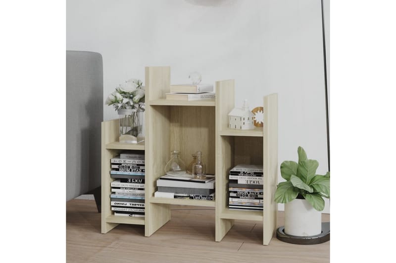 Sidobord sonoma-ek 60x26x60 cm spånskiva - Brun - Möbler - Bord & matgrupper - Avlastningsbord - Lampbord