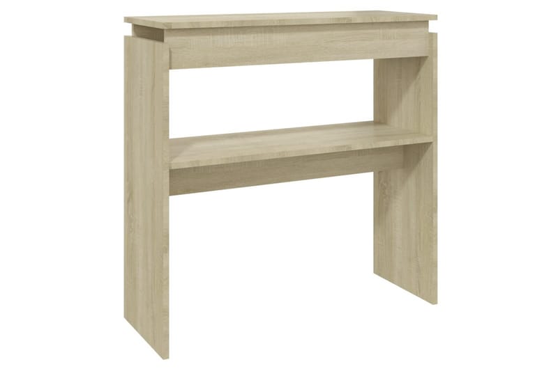 Sidobord sonoma-ek 80x30x80 cm spånskiva - Brun - Möbler - Bord & matgrupper - Avlastningsbord - Lampbord