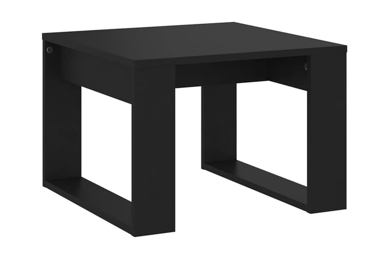 Sidobord svart 50x50x35 cm spånskiva - Svart - Lampbord - Brickbord & småbord