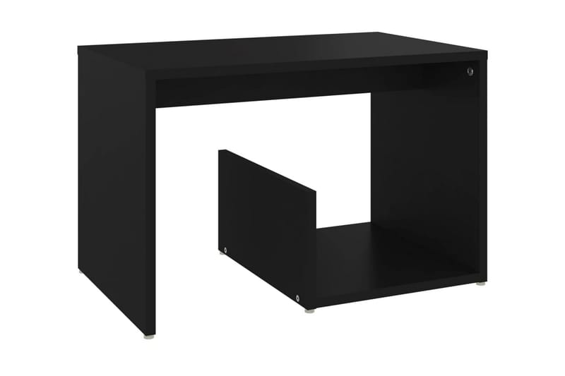 Sidobord svart 59x36x38 cm spånskiva - Svart - Möbler - Bord & matgrupper - Avlastningsbord - Lampbord