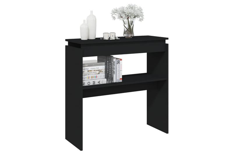 Sidobord svart 80x30x80 cm spånskiva - Svart - Möbler - Bord & matgrupper - Avlastningsbord - Lampbord