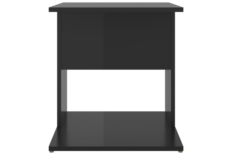 Sidobord svart högglans 45x45x48 cm spånskiva - Svart - Lampbord - Brickbord & småbord
