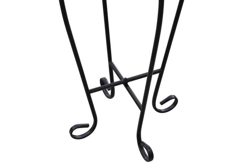 Sidobord Terrakotta svart, vitt 60 cm - Svart - Möbler - Bord & matgrupper - Avlastningsbord - Lampbord