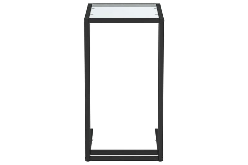 Sidobord till datorbord genomskinligt 50x35x65 cm härdat gla - Transparent - Möbler - Bord & matgrupper - Avlastningsbord - Lampbord