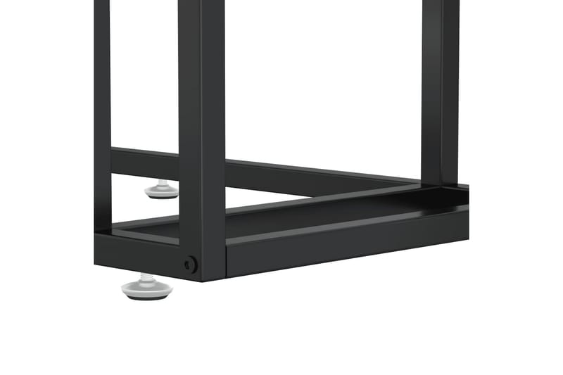Sidobord till datorbord genomskinligt 50x35x65 cm härdat gla - Transparent - Möbler - Bord & matgrupper - Avlastningsbord - Lampbord