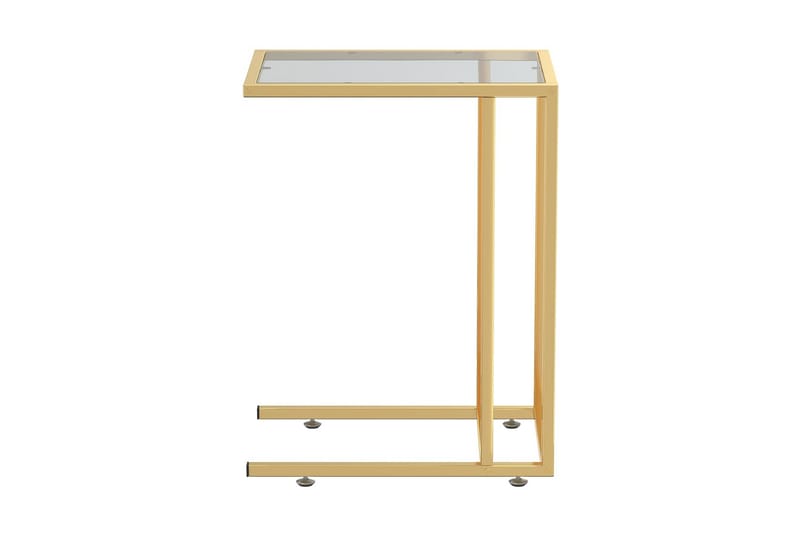 Sidobord till datorbord svart 50x35x65 cm härdat glas - Svart - Möbler - Bord & matgrupper - Avlastningsbord - Lampbord