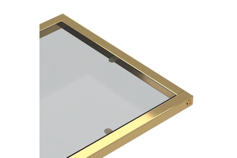 Sidobord till datorbord svart 50x35x65 cm härdat glas - Svart - Möbler - Bord & matgrupper - Avlastningsbord - Lampbord
