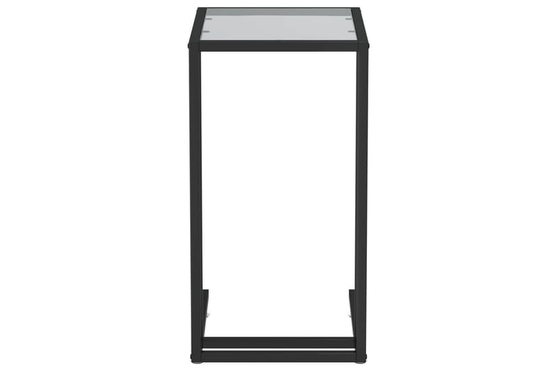 Sidobord till datorbord svart 50x35x65 cm härdat glas - Svart - Möbler - Bord & matgrupper - Avlastningsbord - Lampbord