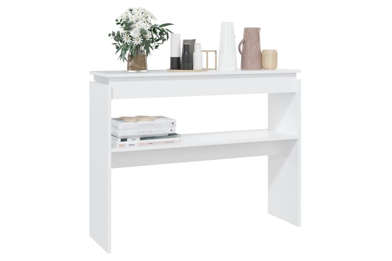 Sidobord vit 102x30x80 cm spånskiva - Vit - Möbler - Bord & matgrupper - Avlastningsbord - Lampbord
